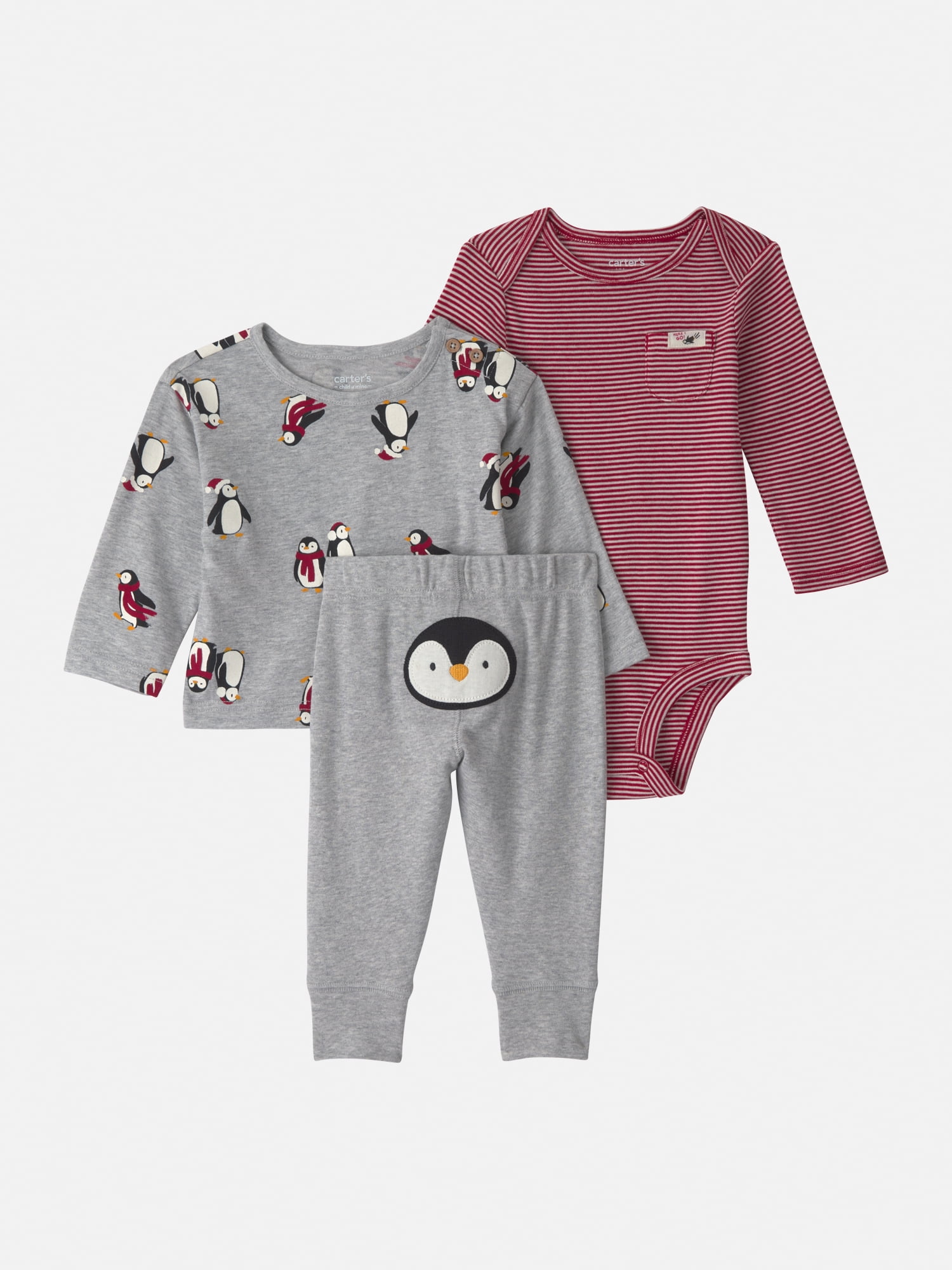 Carter's Child of Mine Baby Boy Outfit Set, 3-Piece, Sizes 0-24 Months