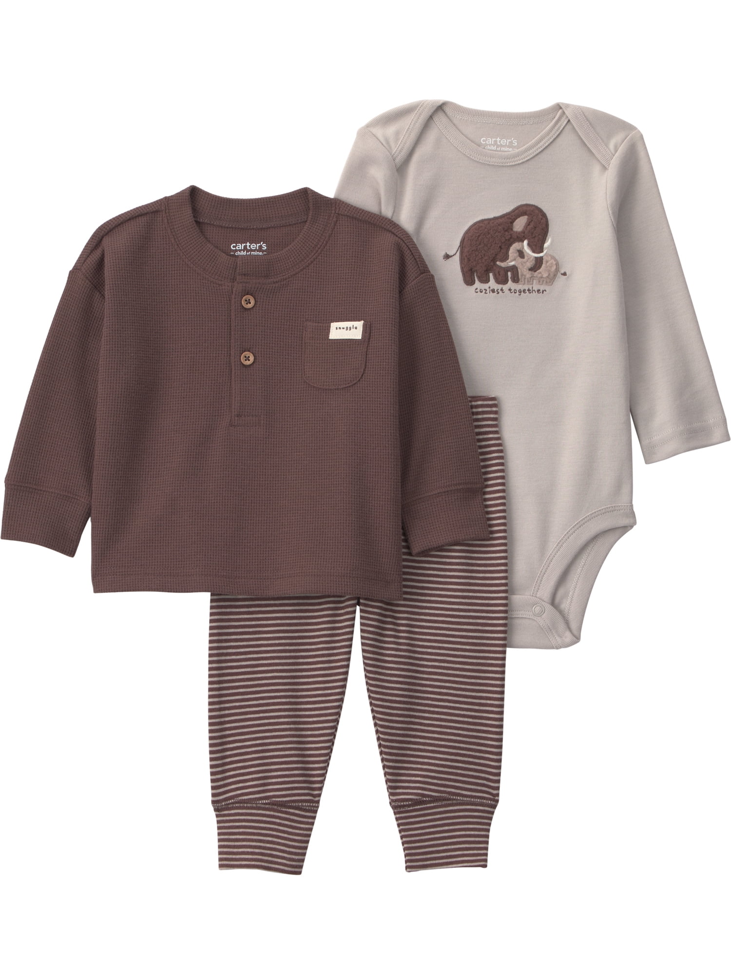Carter's Child of Mine Baby Boy Outfit Set, 3-Piece, Sizes 0-24 Months