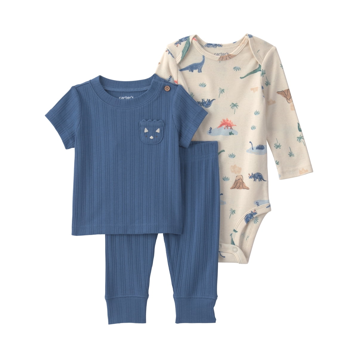 Baby Boy Outfit Set, 3-Piece, Sizes 0-24 Months