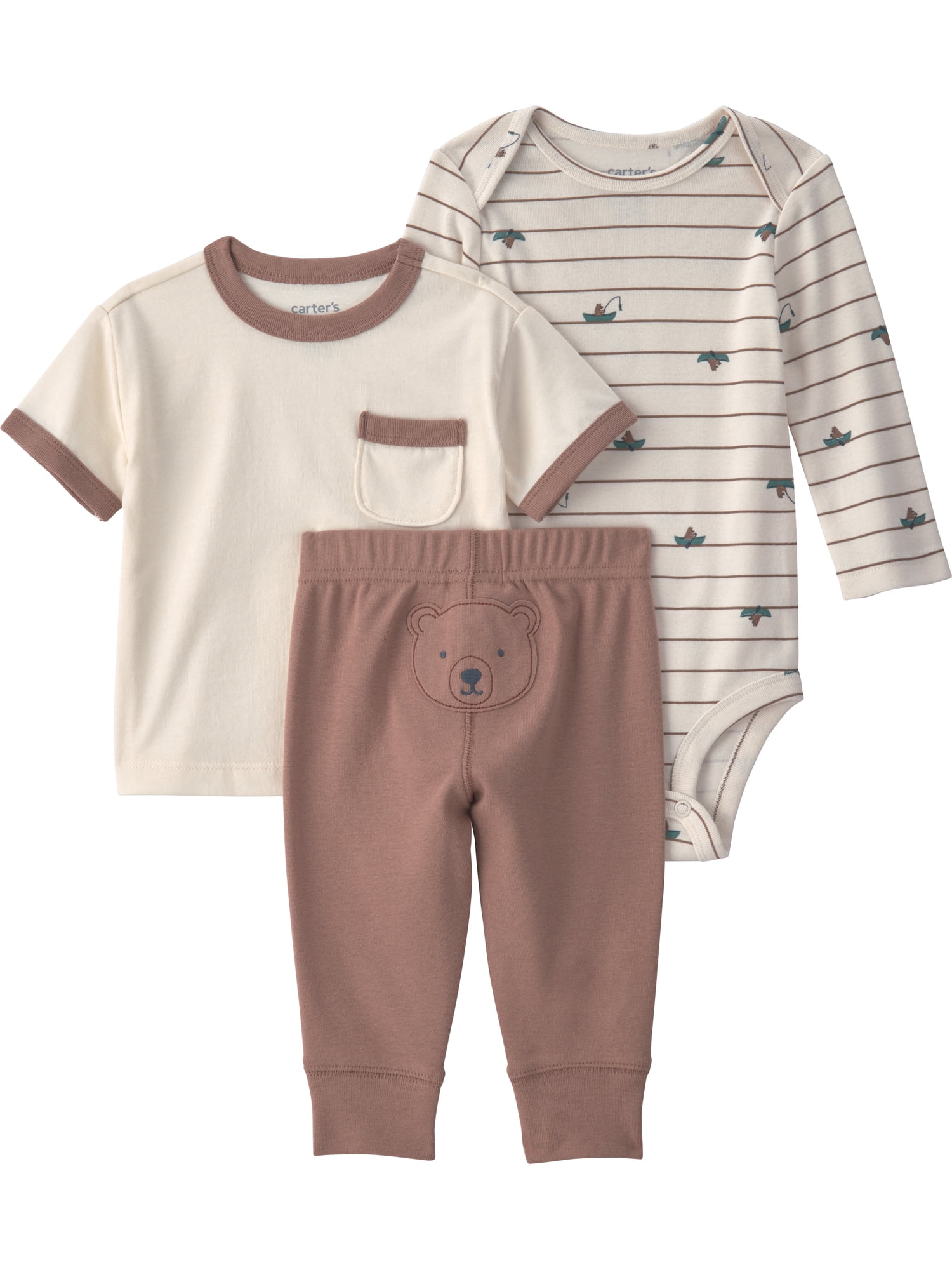 Carter's Child of Mine Baby Boy Outfit Set, 3-Piece, Sizes 0-24 Months