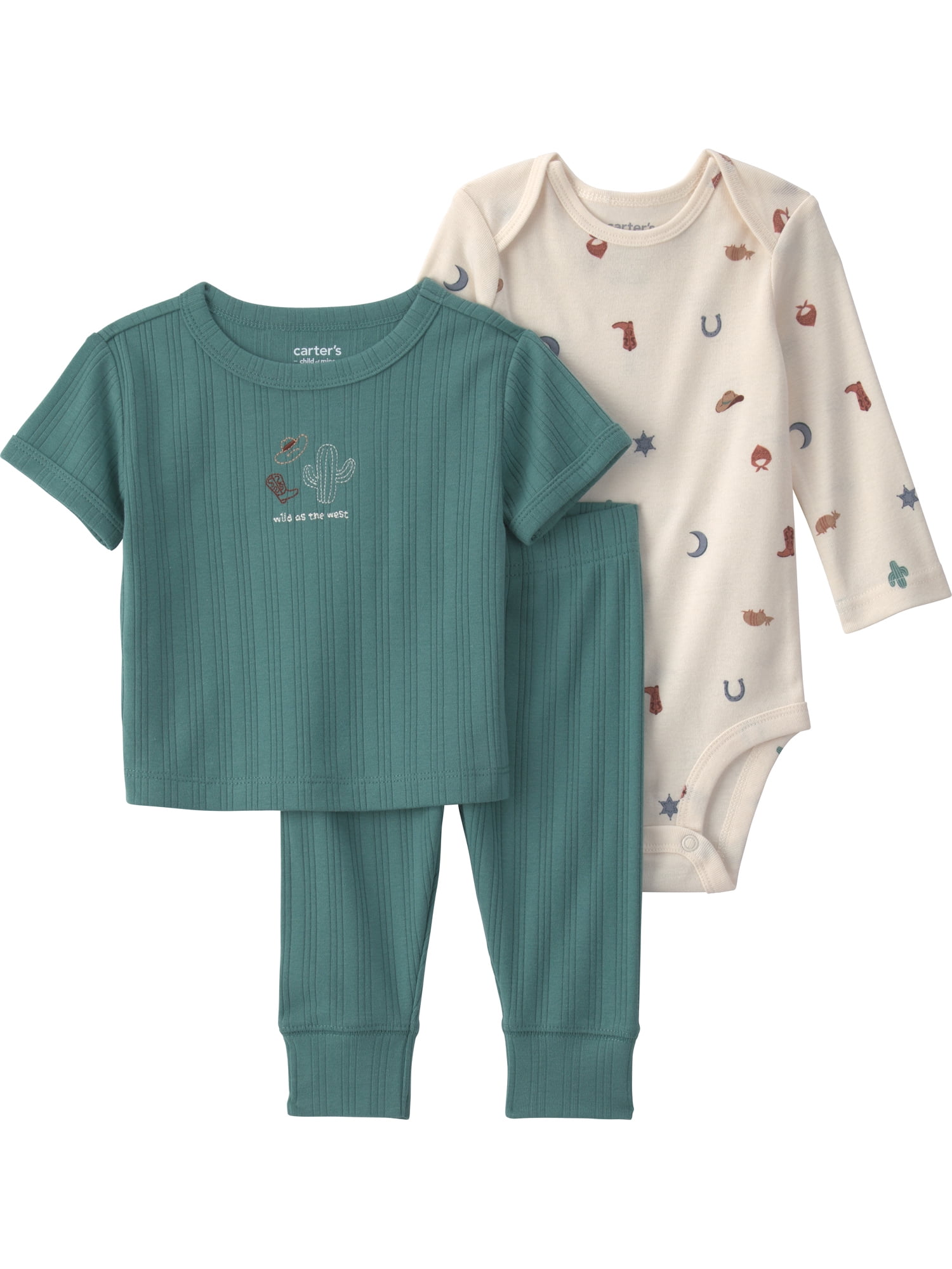 Carter's Child of Mine Baby Boy Outfit Set, 3-Piece, Sizes 0-24 Months