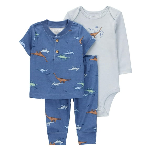 Carter's Child of Mine Baby and Toddler Boy Outfit Set, 3-Piece, Sizes 0/3-24 Months