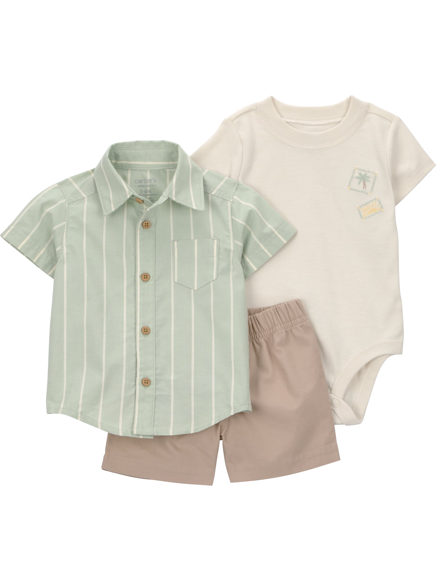 Carter's Child of Mine Baby Boy Outfit Set, 3-Piece, Sizes 0/3-24 Months