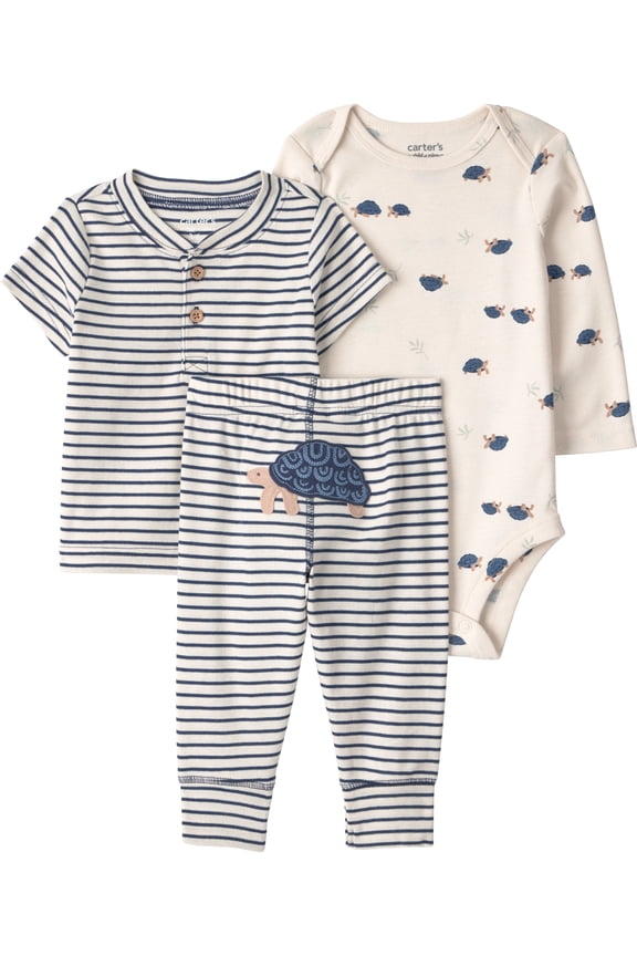 Baby Boy Outfit Set, 3-Piece, Sizes 0/3-24 Months