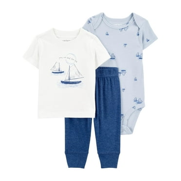 Carter's Child of Mine Baby Boy Outfit Set, 3-Piece, Sizes 0/3-24 Months