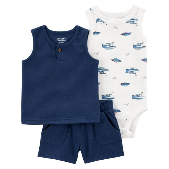 Carter's Child of Mine Baby Boy Outfit Set, 3-Piece, Sizes 0/3-24 Months