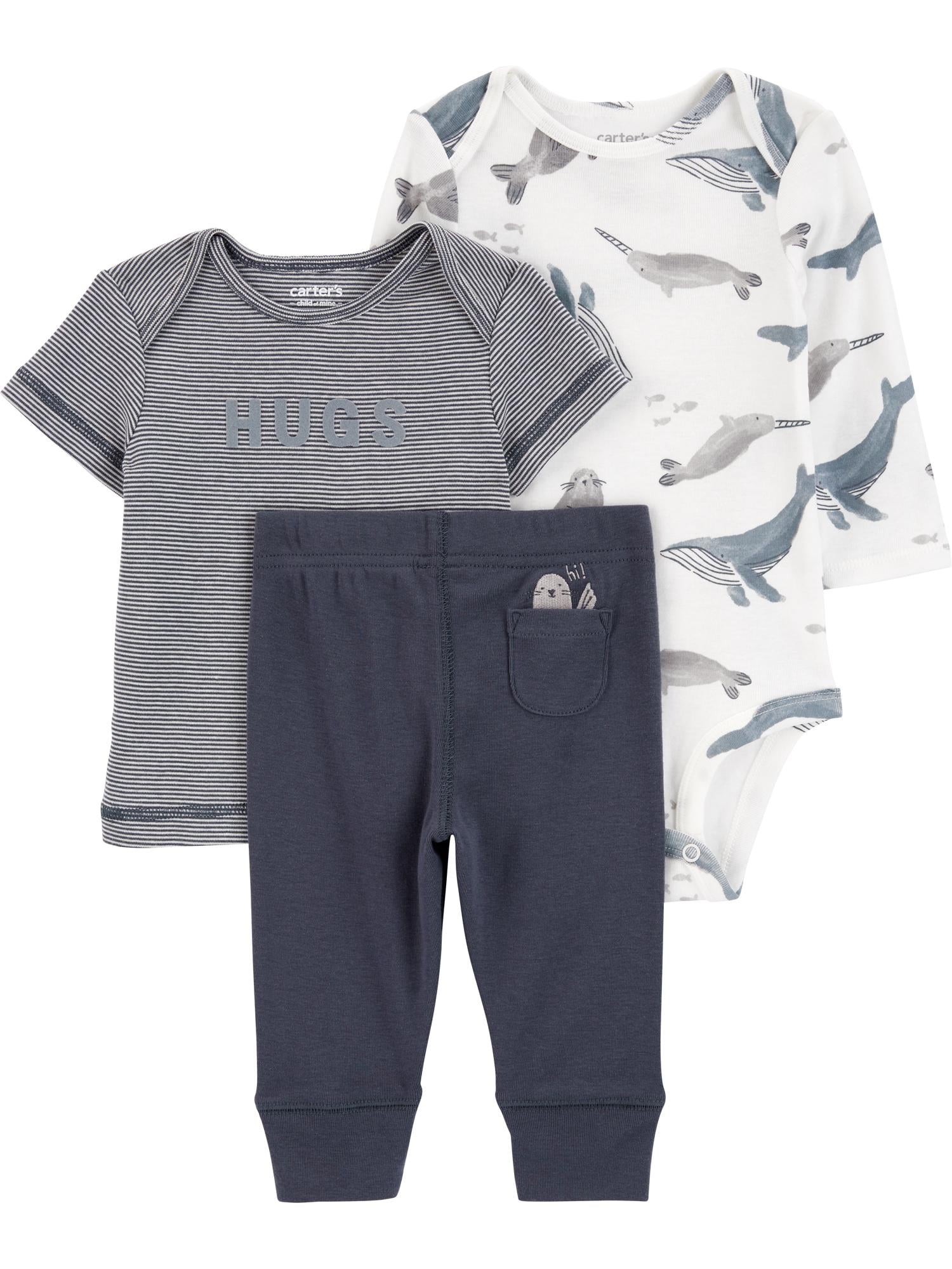 Carters Child of Mine Baby Boy Outfit Set Print, 3-24 Months