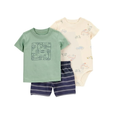 Carter's Child of Mine Baby Boy Outfit Set, 3-Piece, Sizes 0/3-24 Months