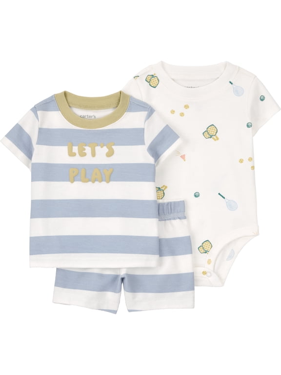 Baby Boy Outfit Set, 3-Piece, Sizes 0/3-24 Months