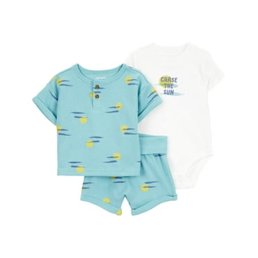 Carter's Child of Mine Baby Boy Outfit Set, 3-Piece, Sizes 0/3-24 Months