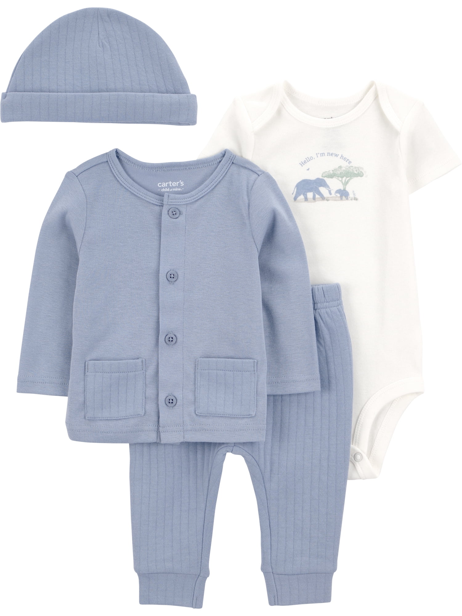 Carter's Child of Mine Baby Outfit Set, 4-Piece, Sizes Preemie-6/9 Months