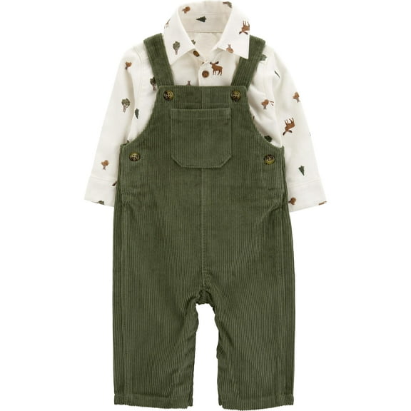 Carter's Child of Mine Baby Boy Overall Set, 2-Piece, Sizes 0/3-24 Months