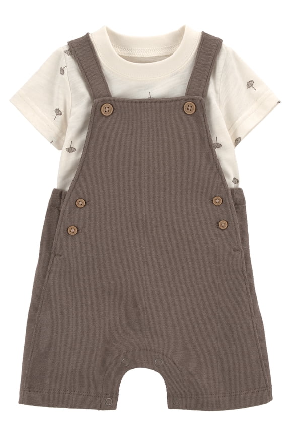 Baby Boy Overall Set, 2-Piece, Sizes 0/3-24 Months