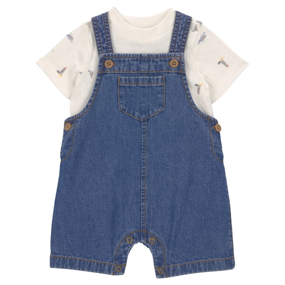 Carter's Child of Mine Baby Boy Overalls Set, 2-Piece, Sizes 0/3-24 Months