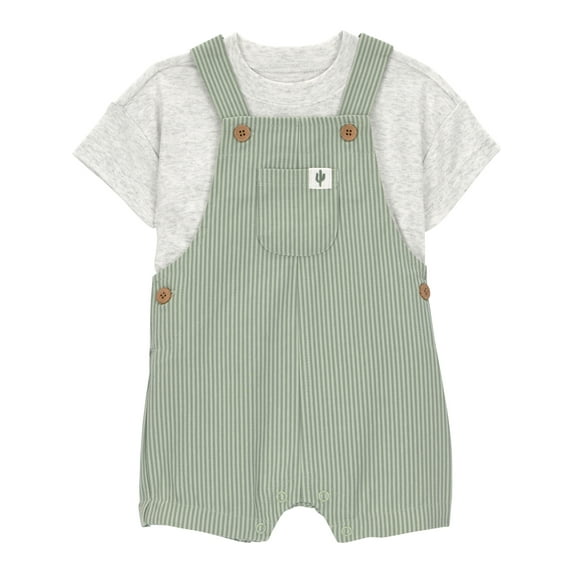 Carter's Child of Mine Baby Boy Overalls Set, 2-Piece, Sizes 0/3-24 Months