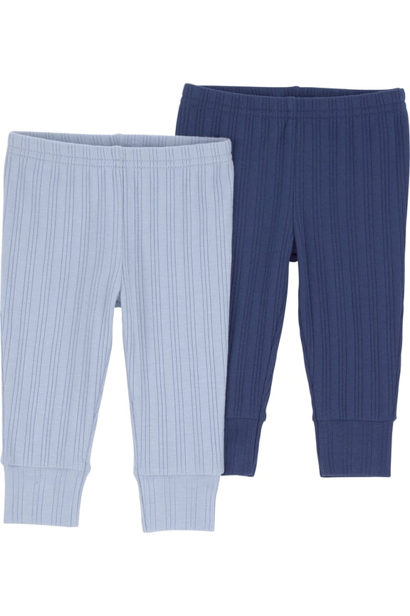 Baby Boy Pants, 2-Pack, Sizes Preemie-12 Months