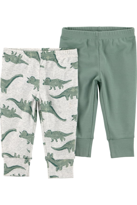 Baby Boy Pants, 2-Pack, Sizes Preemie-12 Months