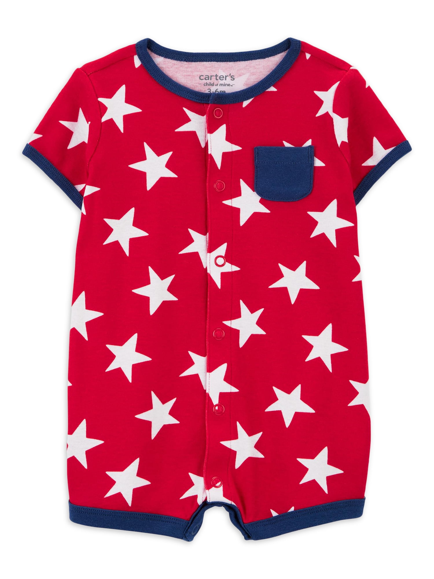 Carter's Child of Mine Baby Boy Patriotic Romper, One-Piece, Sizes ...