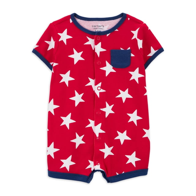 Carter's Rompers Carter's Child of Mine Baby Boy Patriotic Romper One-Piece Newborn ...