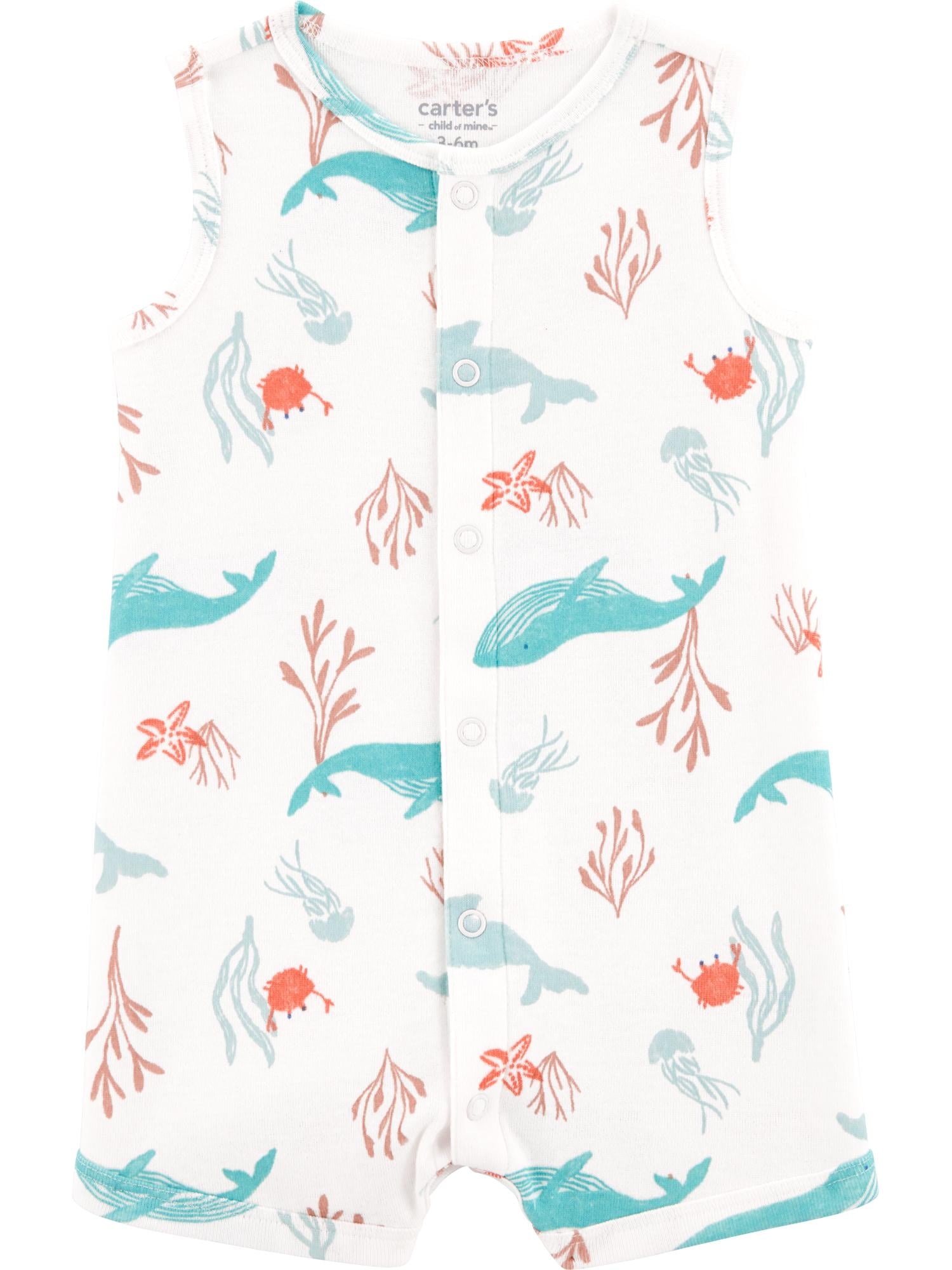 Carter's Rompers Carter's Child of Mine Baby Boy Romper, Sizes 0/3-24 Months - Walmart.com