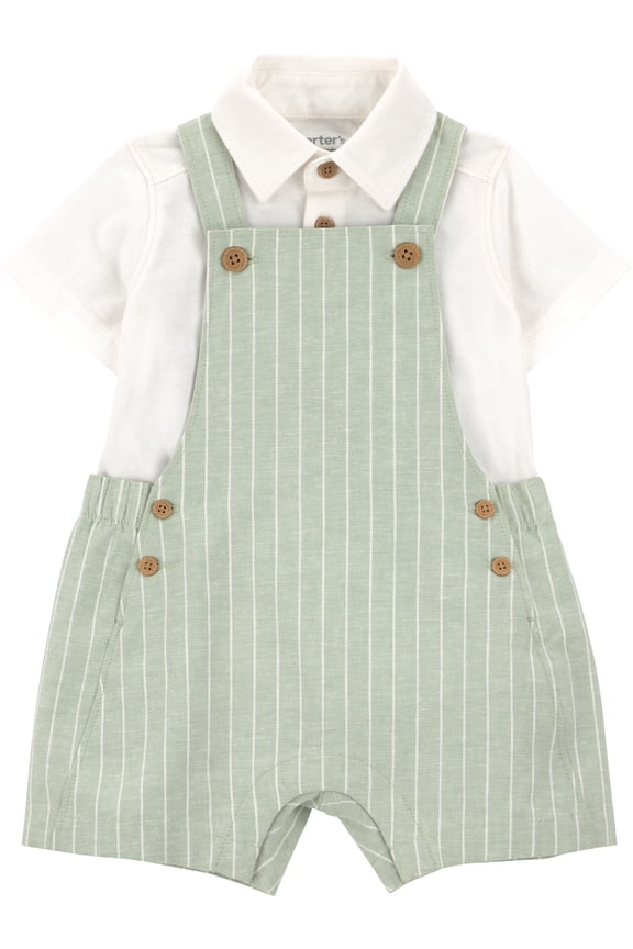 Baby Boy SHortall Set, 2-Piece, Sizes 0/3-24 Months