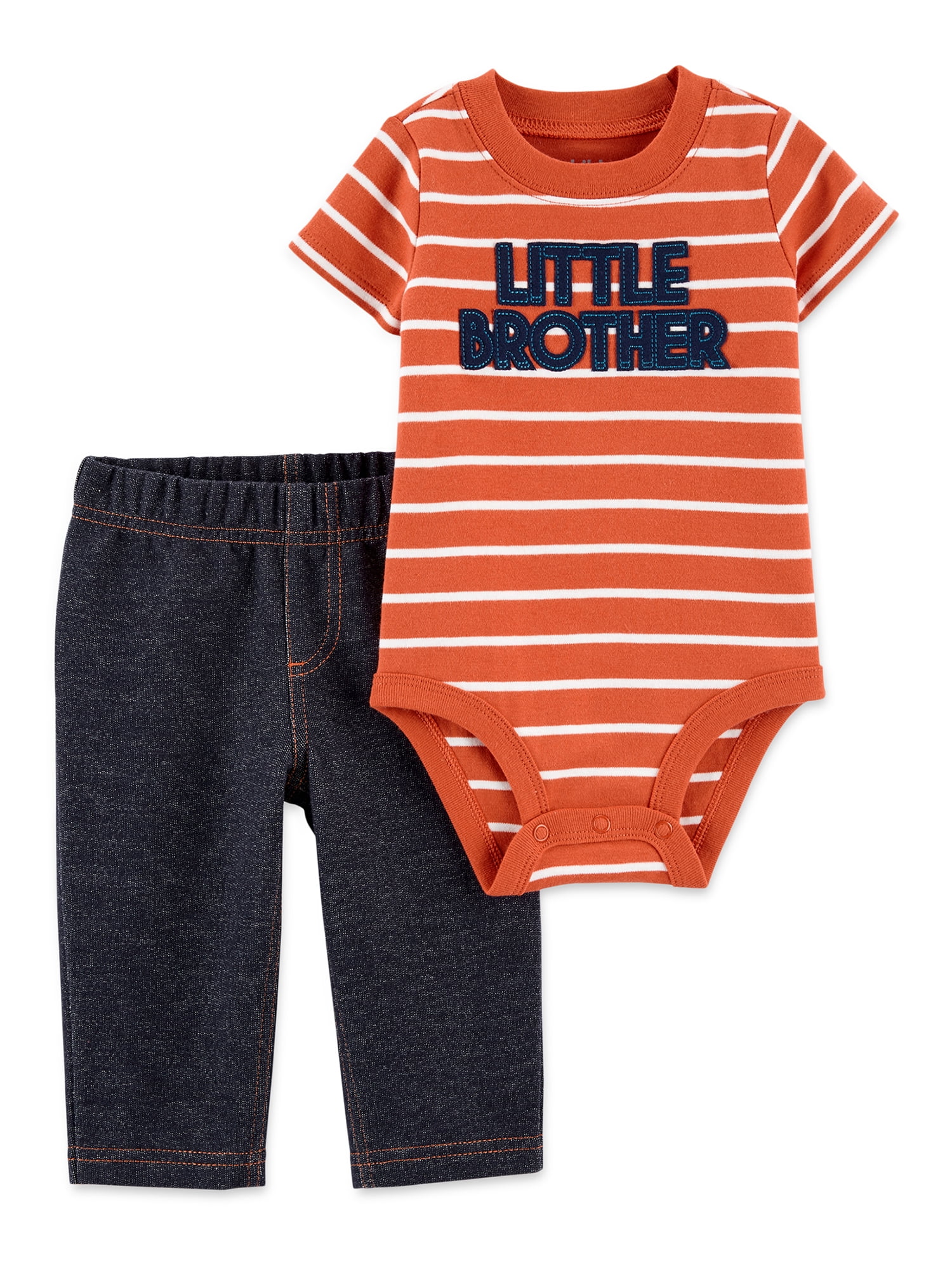 Carter's Child of Mine Baby Boy Short Sleeve Bodysuit and Pants Outfit ...
