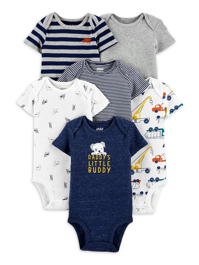 Carters Baby Boy Bodysuits 6-Pack Short Sleeve