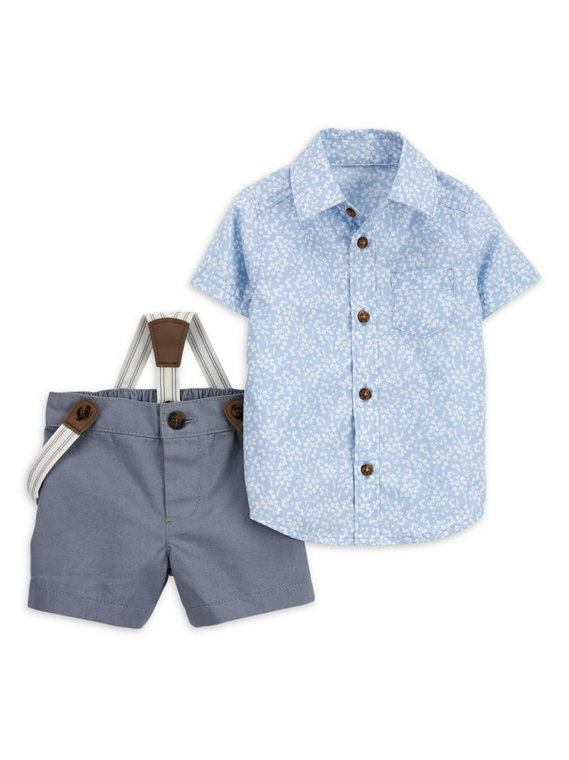 Carter's Child of Mine Baby Boy 3-Piece Outfit Set, Floral Top