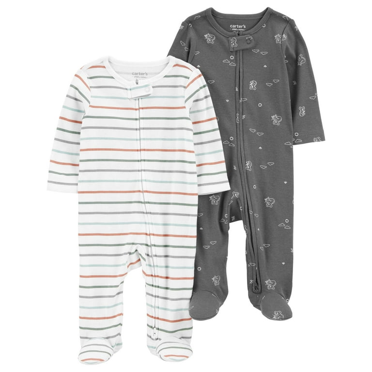 Carter’s Footed Sleepers (bundle of hot 8) - size Newborn