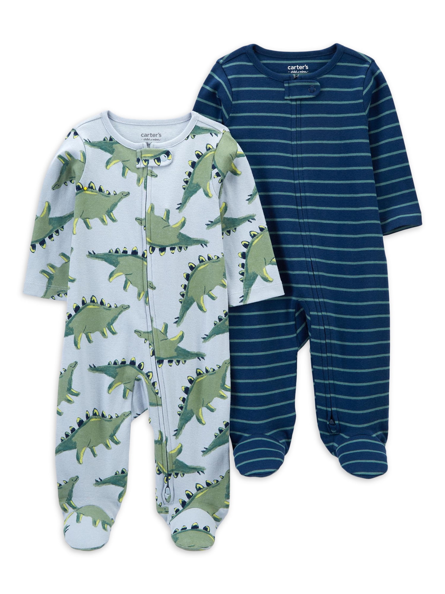 Carter's Child of Mine Baby Boys, Sleep N Play, 2-Pack, Sizes 0/3-6/9  Months 