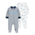 thumbnail image 1 of Carter's Child of Mine Baby Boy Sleep 'n Play, 2-Pack, One-Piece, Sizes Preemie-6/9 Months, 1 of 5