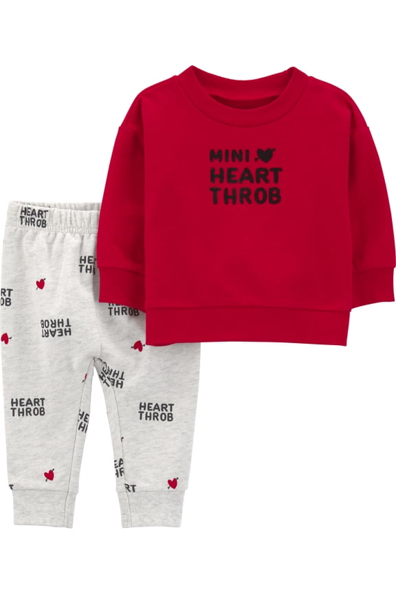 Baby Boy Valentine's Outfit Set, Sizes Newborn-12 Months