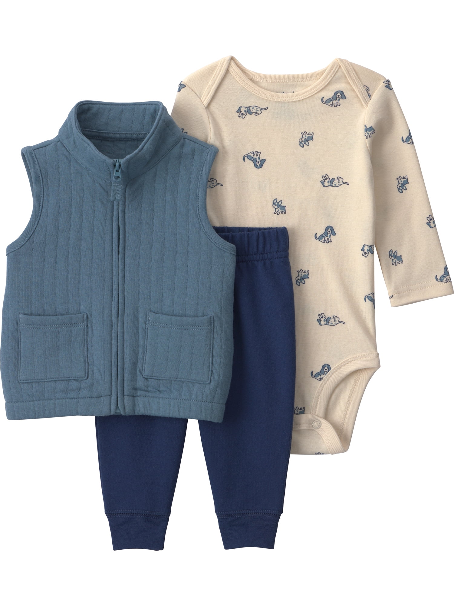 Carter's Child of Mine Baby Boy Vest Outfit Set, 3-Piece, Sizes 0/3-24 Months