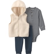 Carter's Child of Mine Baby Boy Vest Outfit Set, 3-Piece, Sizes 0/3-24 Months