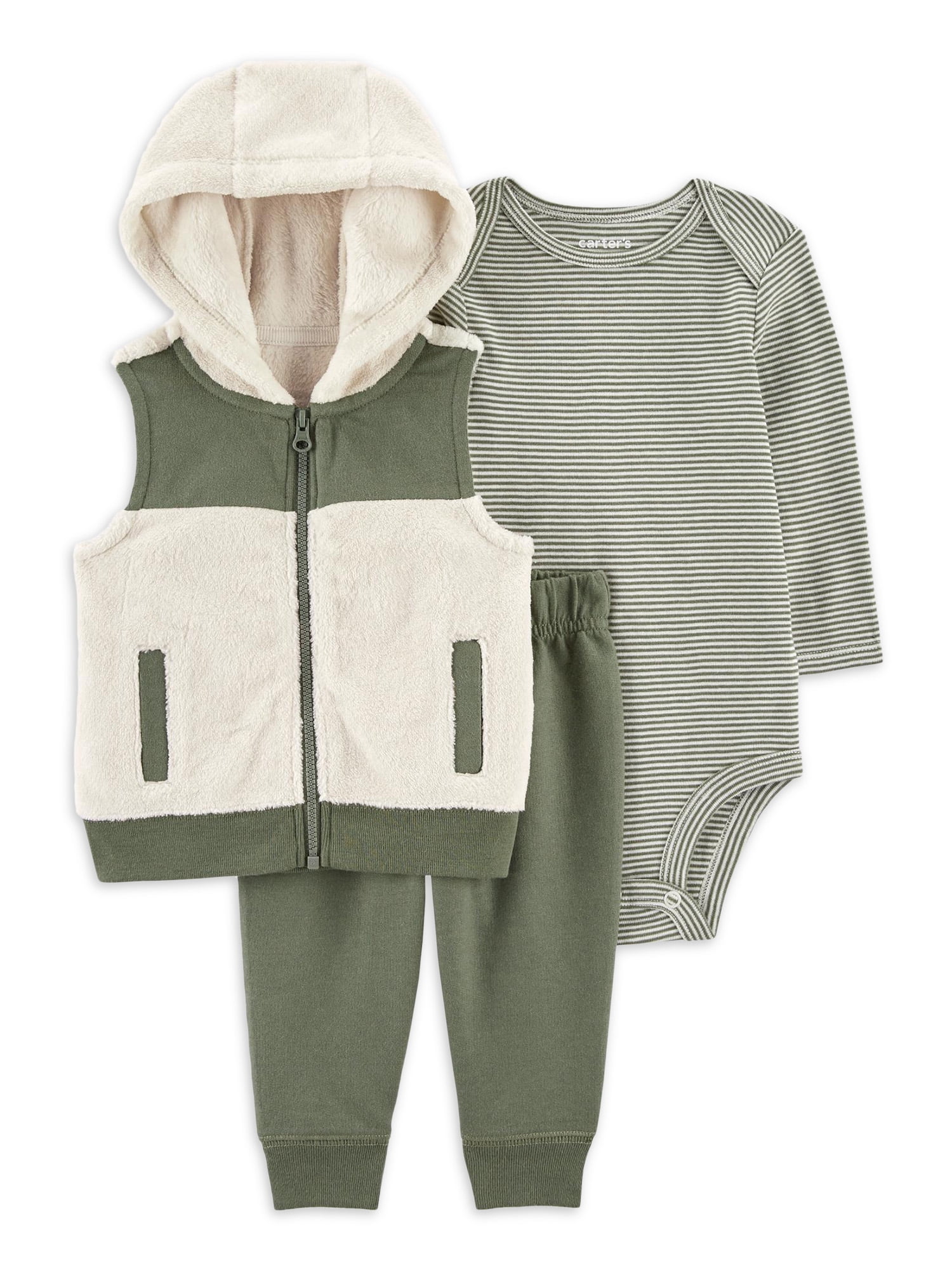 Carter's Child of Mine Baby Boy Vest Outfit Set, 3Piece, Sizes 0/324