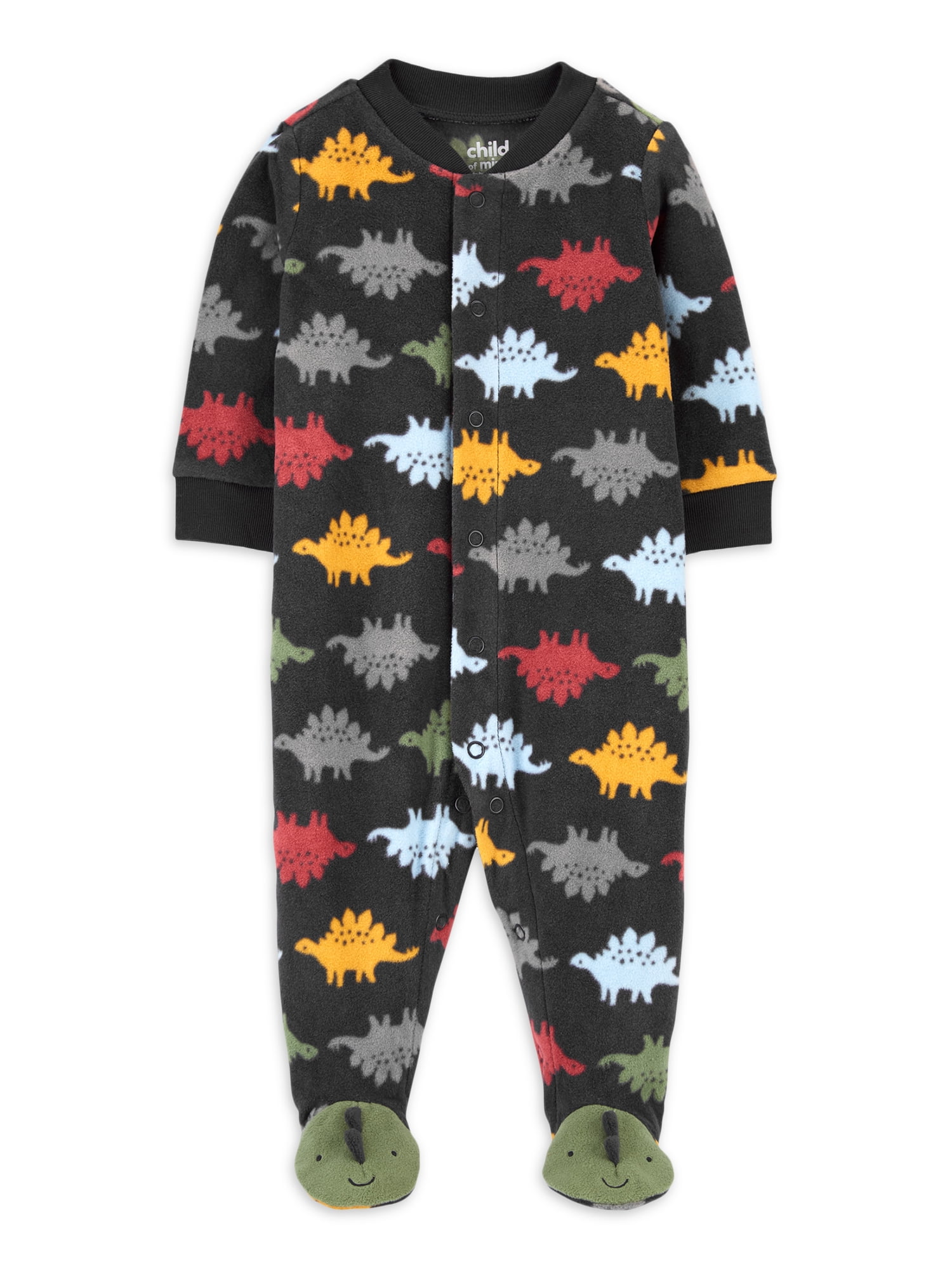 Carter s Child of Mine Baby Boys Dino Fleece Sleep N Play Walmart