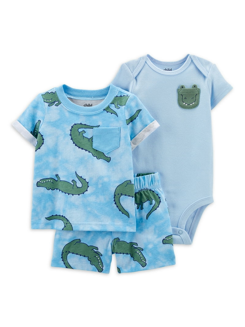 Carter's Child of Mine Baby Boys Gator Tie Dye T-shirt, Bodysuit
