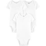 Carter's Child of Mine Baby Boys & Girls Short Sleeve Bodysuits, 3 Pack (Preemie-18M)