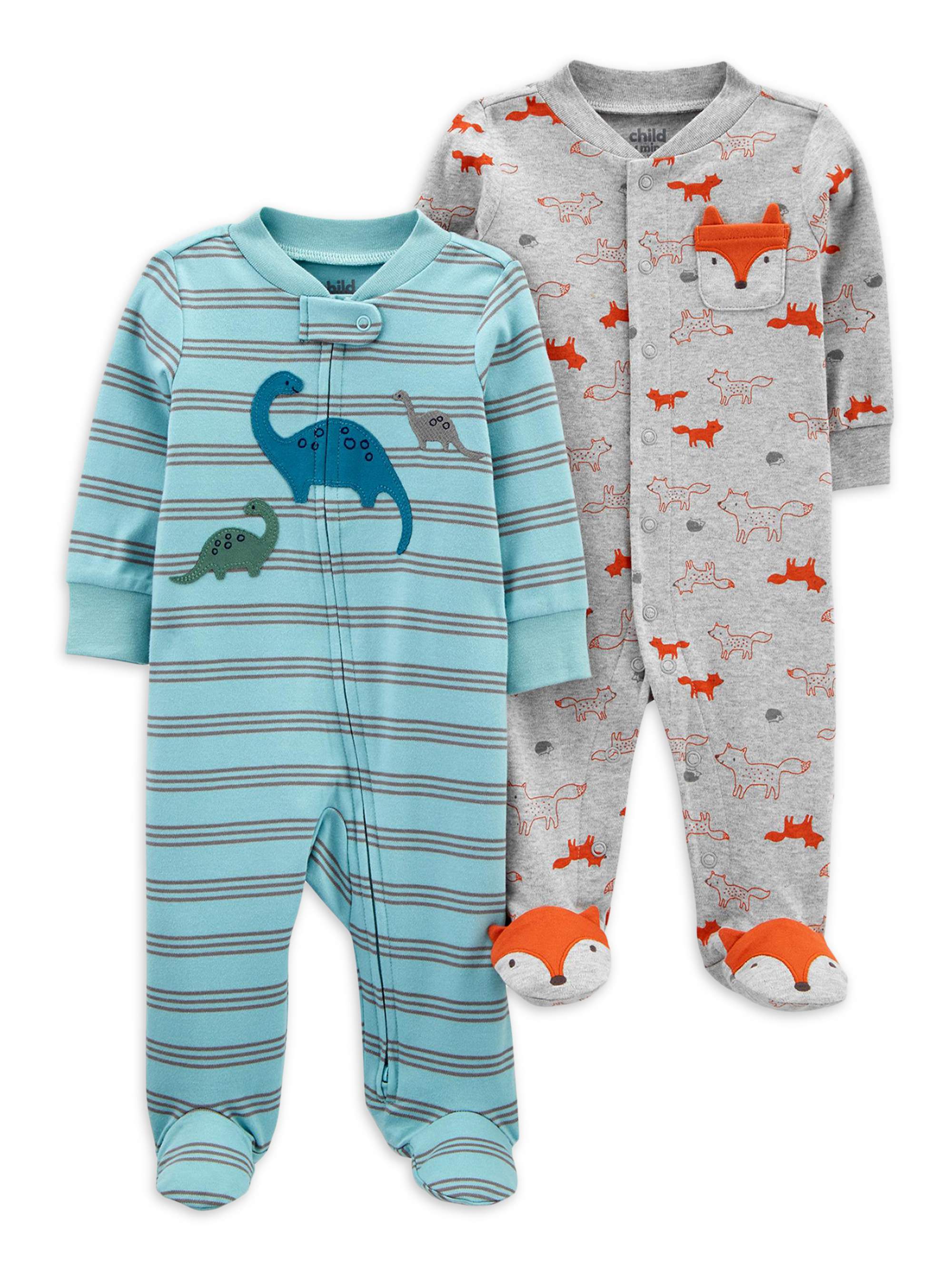 Carter's Child of Mine Baby Boys Interlock Cotton Sleep 'N Play Pajamas, 2-Pack (Preemie-9M) - image 1 of 1