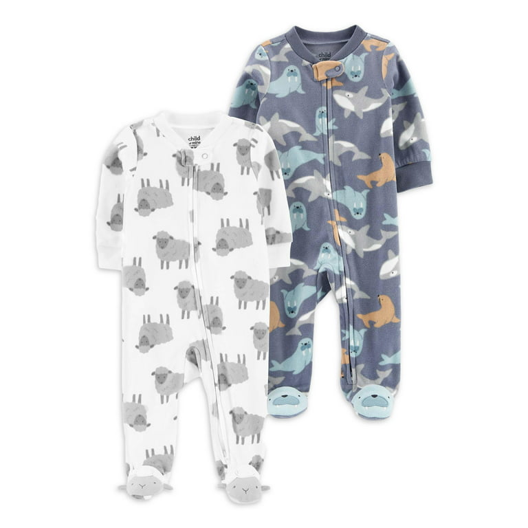 Carter's Child of Mine Baby Boys, Sleep N Play, 2-Pack, Sizes 0/3-6/9  Months 