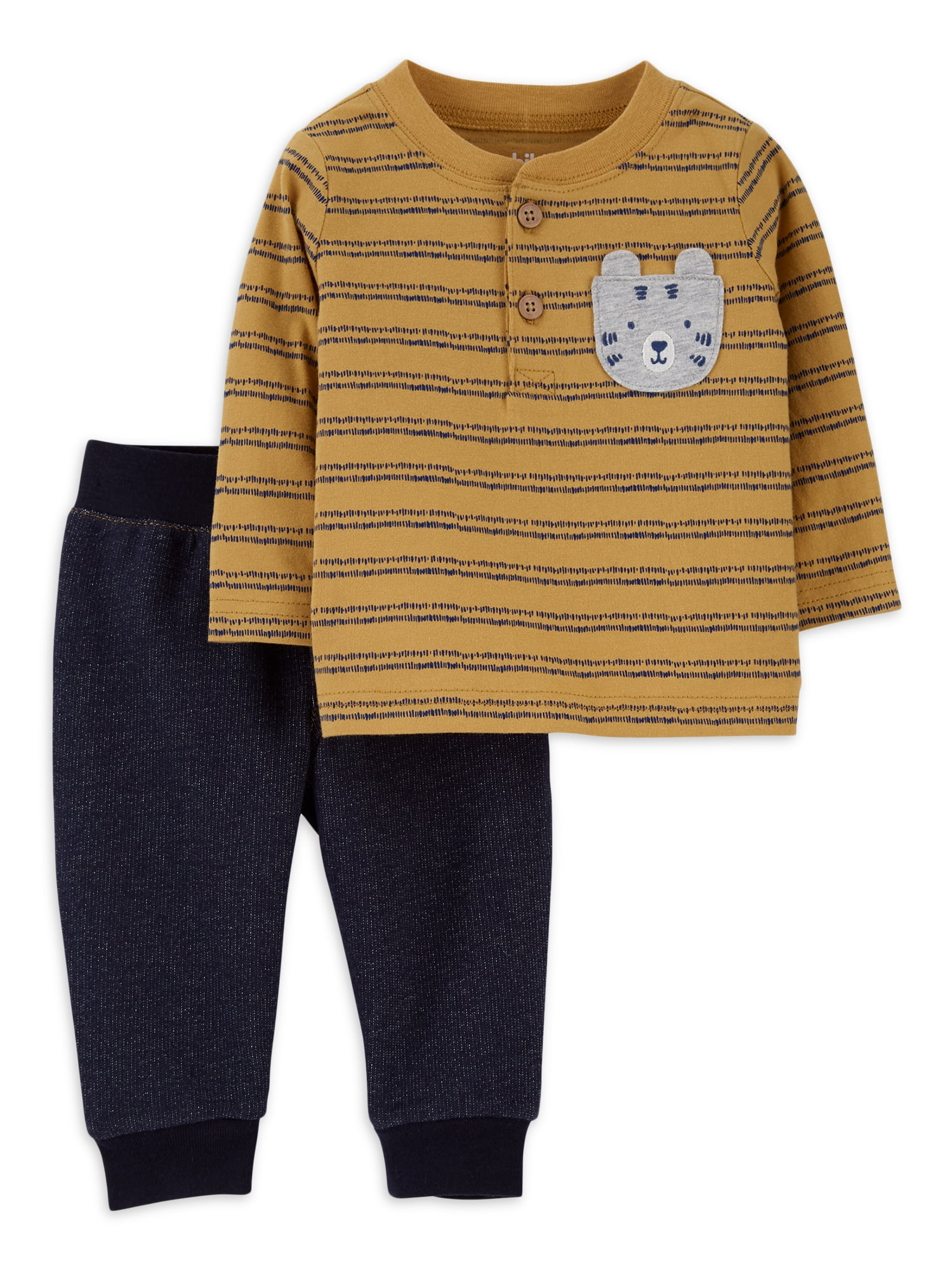 Carter's Child of Mine Baby Boys Tiger Long Sleeve Outfit, 2-Piece