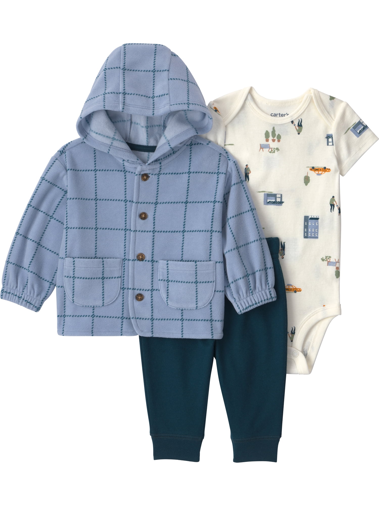 Carter's Child of Mine Baby Cardigan Set, 3-Piece, Sizes 0/3 Months-24 Months