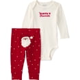 thumbnail image 1 of Carter's Child of Mine Baby Christmas Bodysuit and Pant Set, 2-Piece, Sizes Preemie - 12 Months, 1 of 7