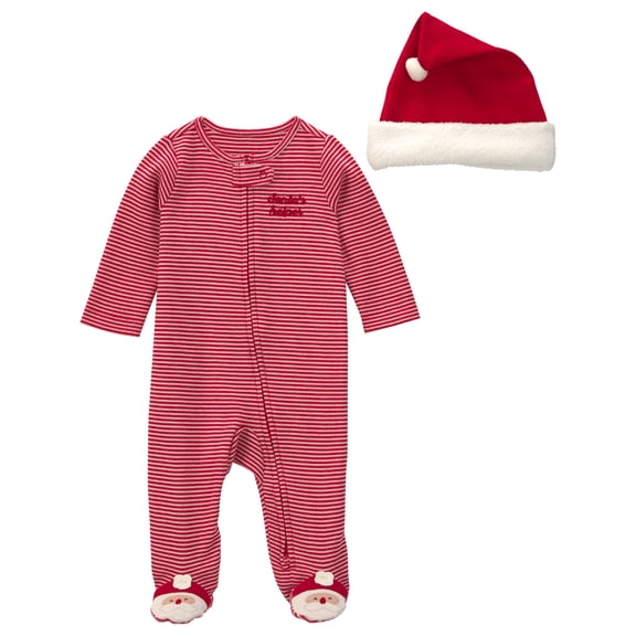 Carter's Child of Mine Baby Christmas Sleep 'N Play and Hat Set, 2-Piece, Sizes Preemie-6/9 Months