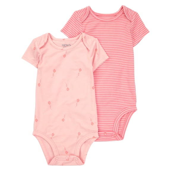 Carter's Child of Mine Baby Comfy Soft Bodysuit, 2-Pack, Sizes Preemie-18 Months