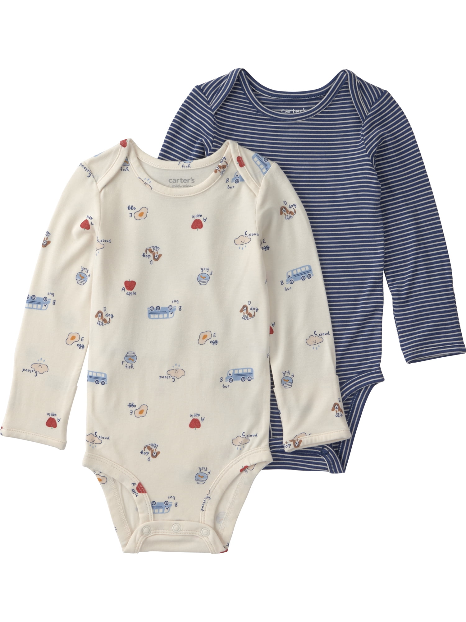 Carter's Child of Mine Baby ComfySoft Bodysuit, 2-Pack, Sizes Preemie-18 Months
