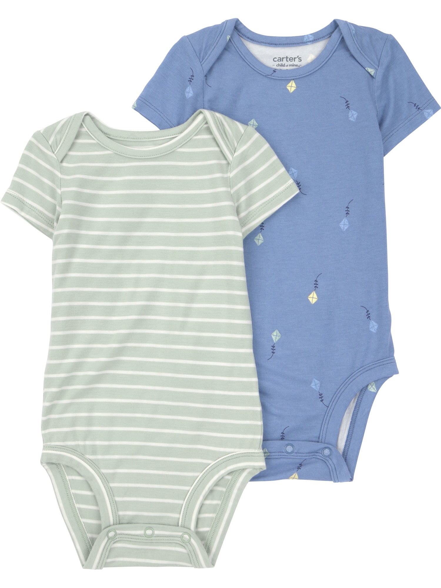 Carter's Child of Mine Baby ComfySoft Bodysuit, 2-Pack, Sizes Preemie-18 Months