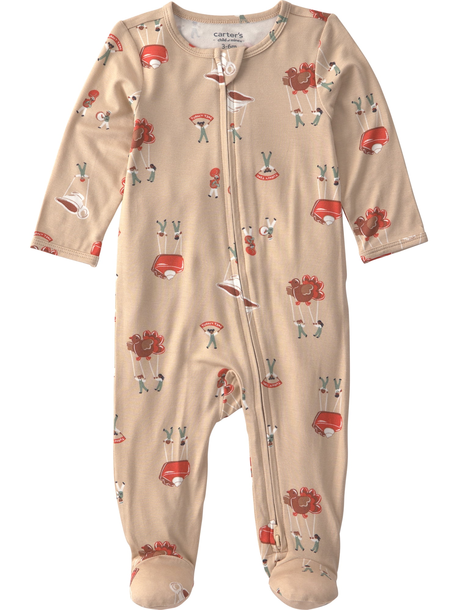 Carter's Child of Mine Baby ComfySoft Thanksgiving Sleep 'N Play, Sizes, Preemie-6/9 Months