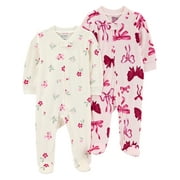 Carter's Child of Mine Baby Cozy Sleep N Play, Single & 2 Pack, Sizes Preemie-6/9 Months