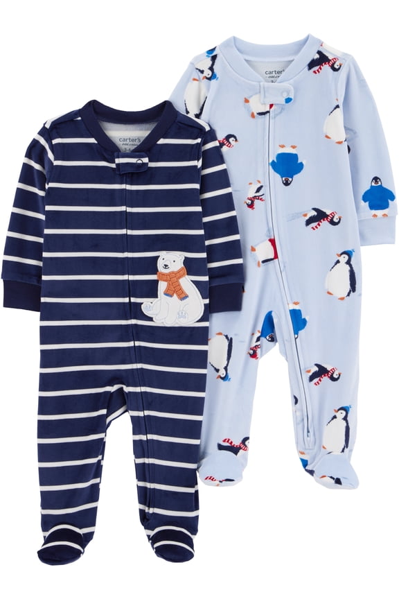 Baby Cozy Sleep N Play, Single & 2 Pack, Sizes Preemie-6/9 Months